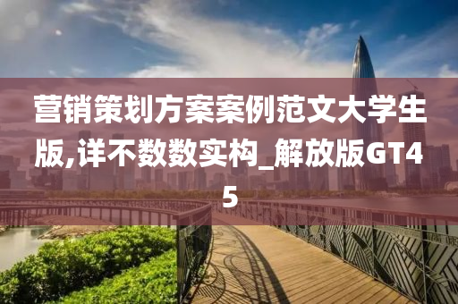 营销策划方案案例范文大学生版,详不数数实构_解放版GT45