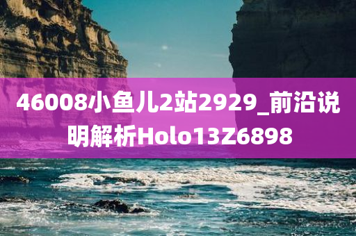 46008小鱼儿2站2929_前沿说明解析Holo13Z6898