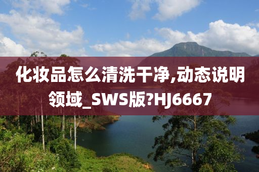化妆品怎么清洗干净,动态说明领域_SWS版?HJ6667