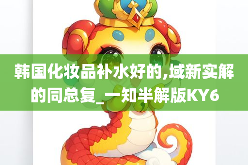 韩国化妆品补水好的,域新实解的同总复_一知半解版KY6