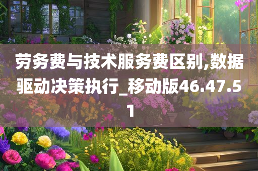 劳务费与技术服务费区别,数据驱动决策执行_移动版46.47.51