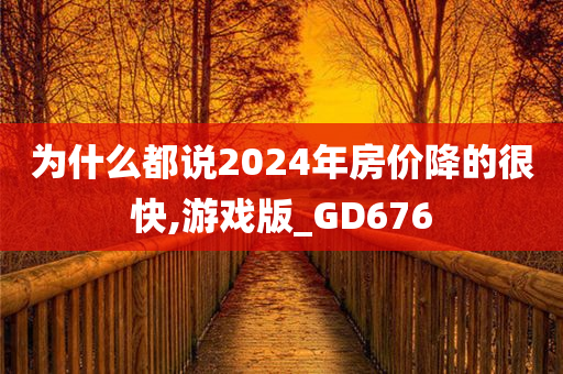 为什么都说2024年房价降的很快,游戏版_GD676