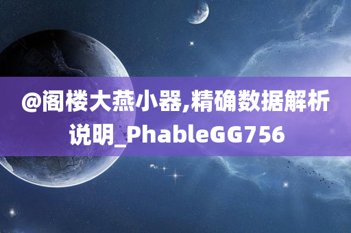 @阁楼大燕小器,精确数据解析说明_PhableGG756