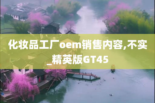 化妆品工厂oem销售内容,不实_精英版GT45