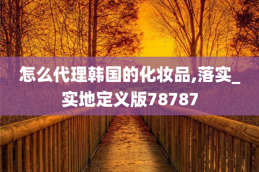 怎么代理韩国的化妆品,落实_实地定义版78787今晚必出三肖2025_2025新澳门精准免费提供·精确判断