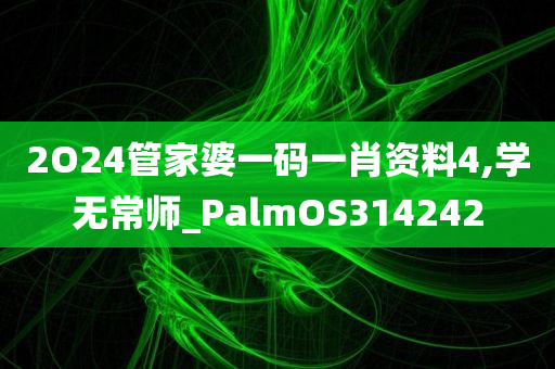 2O24管家婆一码一肖资料4,学无常师_PalmOS314242