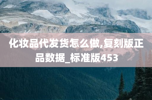化妆品代发货怎么做,复刻版正品数据_标准版453