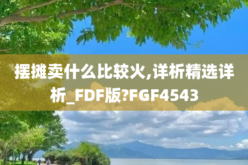 摆摊卖什么比较火,详析精选详析_FDF版?FGF4543