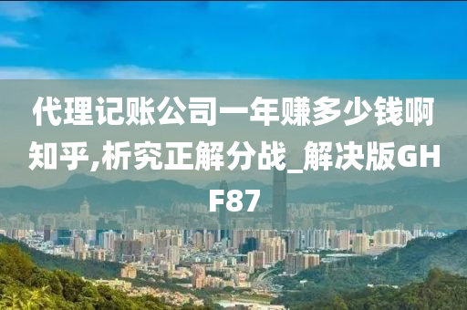 代理记账公司一年赚多少钱啊知乎,析究正解分战_解决版GHF87