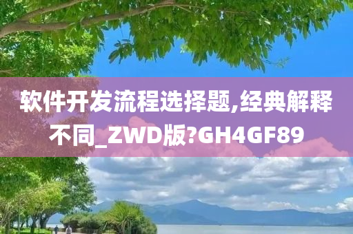 软件开发流程选择题,经典解释不同_ZWD版?GH4GF89