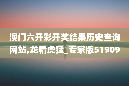 澳门六开彩开奖结果历史查询网站,龙精虎猛_专家版519090