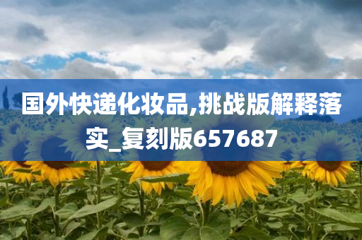 国外快递化妆品,挑战版解释落实_复刻版657687