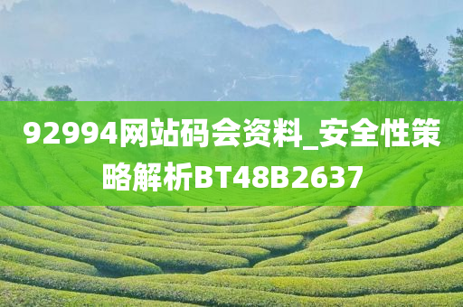 92994网站码会资料_安全性策略解析BT48B2637
