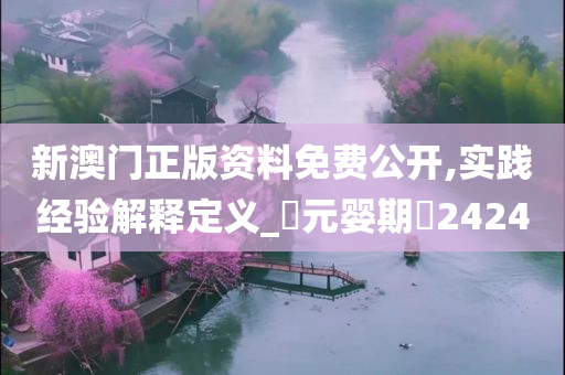 新澳门正版资料免费公开,实践经验解释定义_?元婴期?2424