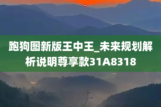跑狗图新版王中王_未来规划解析说明尊享款31A8318