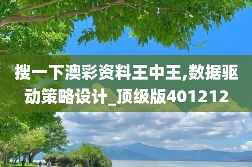 搜一下澳彩资料王中王,数据驱动策略设计_顶级版401212