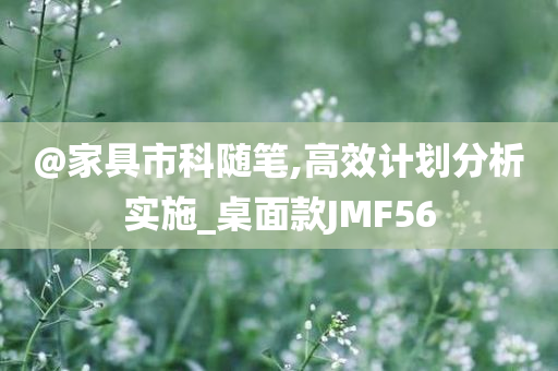 @家具市科随笔,高效计划分析实施_桌面款JMF56