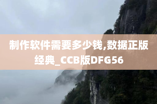 制作软件需要多少钱,数据正版经典_CCB版DFG56
