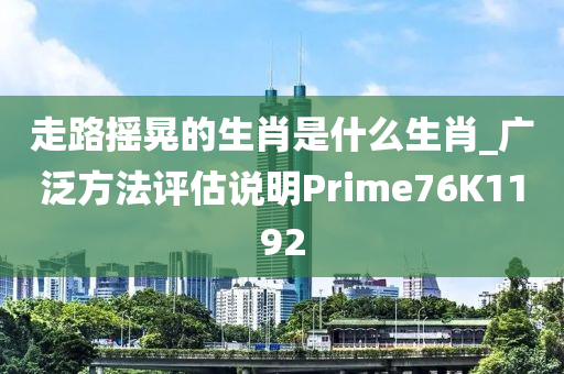 走路摇晃的生肖是什么生肖_广泛方法评估说明Prime76K1192