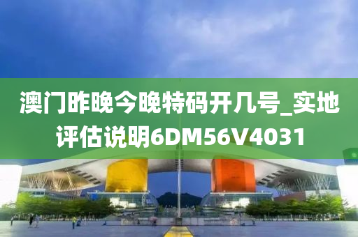 澳门昨晚今晚特码开几号_实地评估说明6DM56V4031