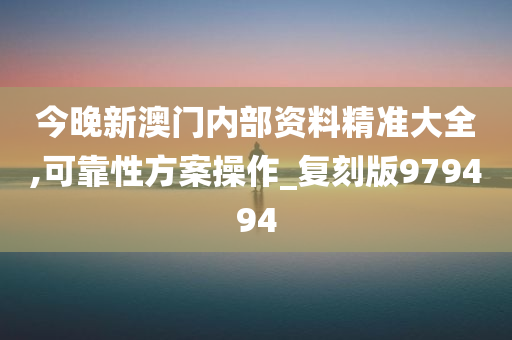 今晚新澳门内部资料精准大全,可靠性方案操作_复刻版979494