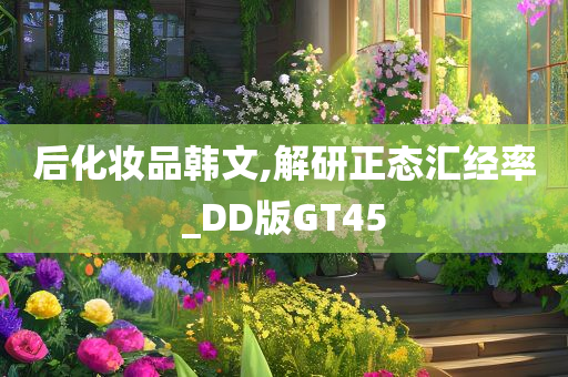 后化妆品韩文,解研正态汇经率_DD版GT45