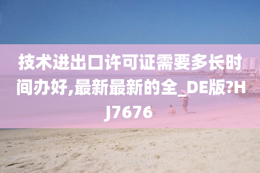 技术进出口许可证