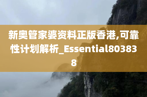 新奥管家婆资料正版香港,可靠性计划解析_Essential803838