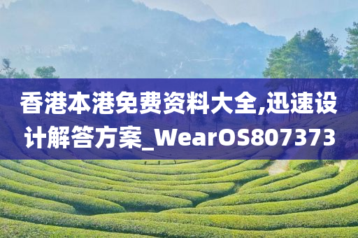 香港本港免费资料大全,迅速设计解答方案_WearOS807373