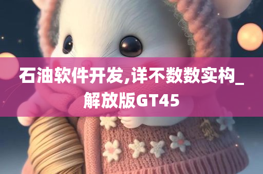 石油软件开发,详不数数实构_解放版GT45