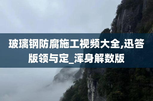 玻璃钢防腐施工视频大全,迅答版领与定_浑身解数版