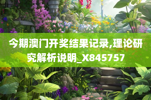 今期澳门开奖结果记录,理论研究解析说明_X845757