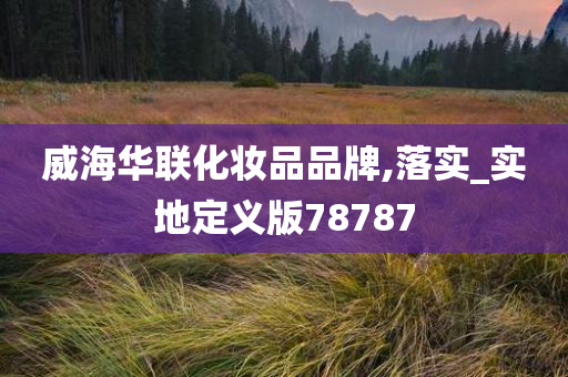 威海华联化妆品品牌,落实_实地定义版78787