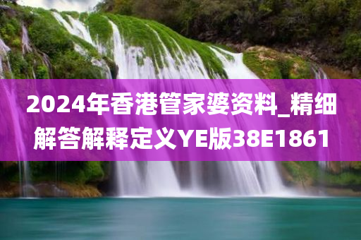 2024年香港管家婆资料_精细解答解释定义YE版38E1861