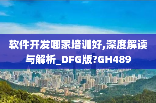 软件开发哪家培训好,深度解读与解析_DFG版?GH489
