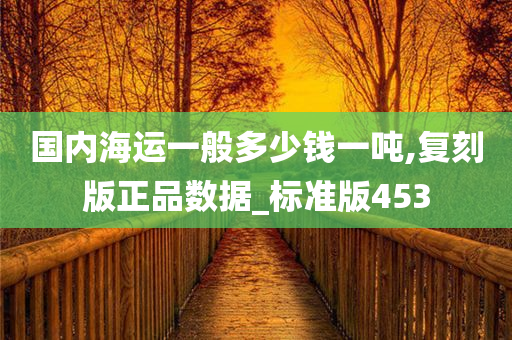 国内海运一般多少钱一吨,复刻版正品数据_标准版453