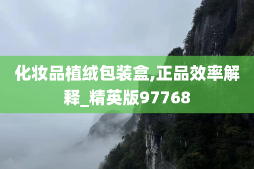 化妆品植绒包装盒,正品效率解释_精英版97768