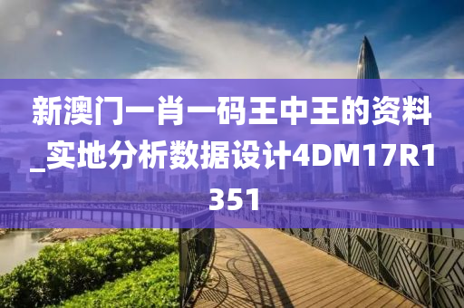 新澳门一肖一码王中王的资料_实地分析数据设计4DM17R1351