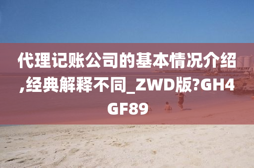 代理记账公司的基本情况介绍,经典解释不同_ZWD版?GH4GF89