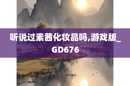 听说过素茜化妆品吗,游戏版_GD676