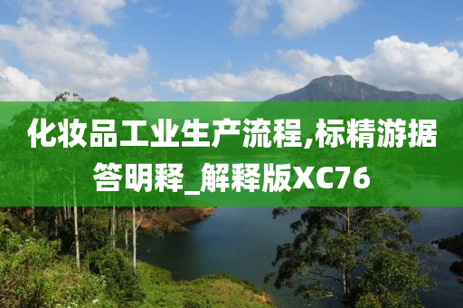 化妆品工业生产流程,标精游据答明释_解释版XC76