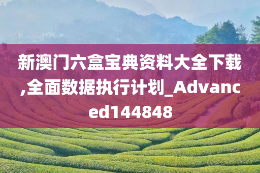 新澳门六盒宝典资料大全下载,全面数据执行计划_Advanced144848
