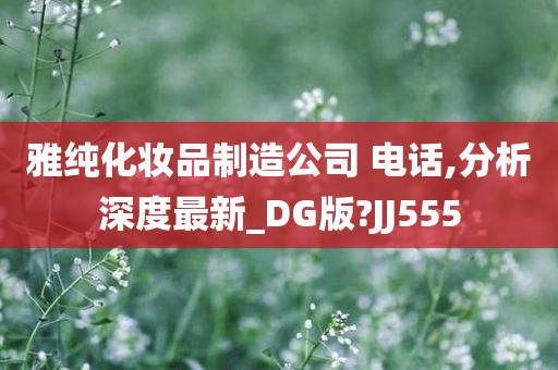 雅纯化妆品制造公司 电话,分析深度最新_DG版?JJ555