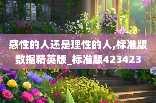 感性的人还是理性的人,标准版数据精英版_标准版423423