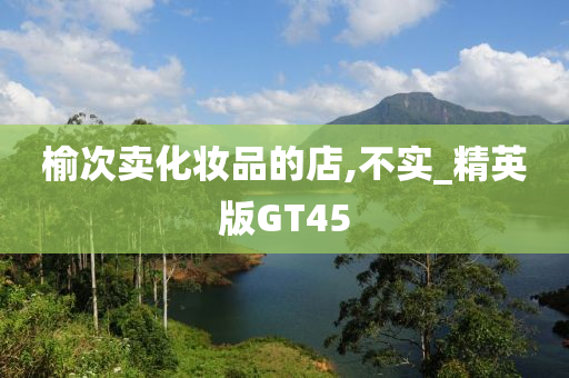 榆次卖化妆品的店,不实_精英版GT45
