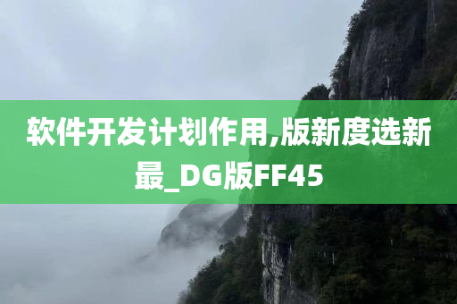 软件开发计划作用,版新度选新最_DG版FF45
