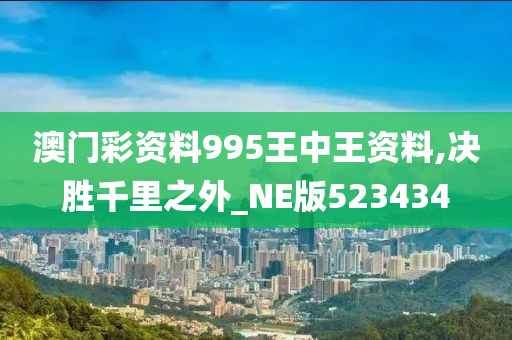 澳门彩资料995王中王资料,决胜千里之外_NE版523434