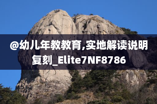 @幼儿年教教育,实地解读说明复刻_Elite7NF8786