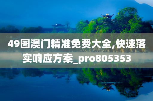 49图澳门精准免费大全,快速落实响应方案_pro805353