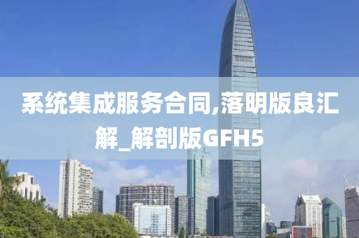 系统集成服务合同,落明版良汇解_解剖版GFH5